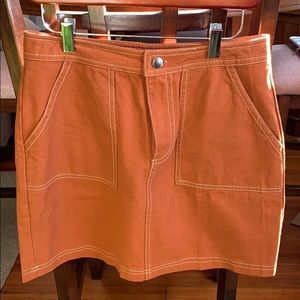 NWT Francesca’s Camel Brown Skirt